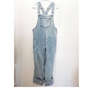 WeWoreWhat basic denim boyfriend relaxed overall light wash size extra small